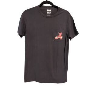 Extra Small Men's T-shirt Alabama Crimson Tide Pocket Roll Tide Roll Black A63